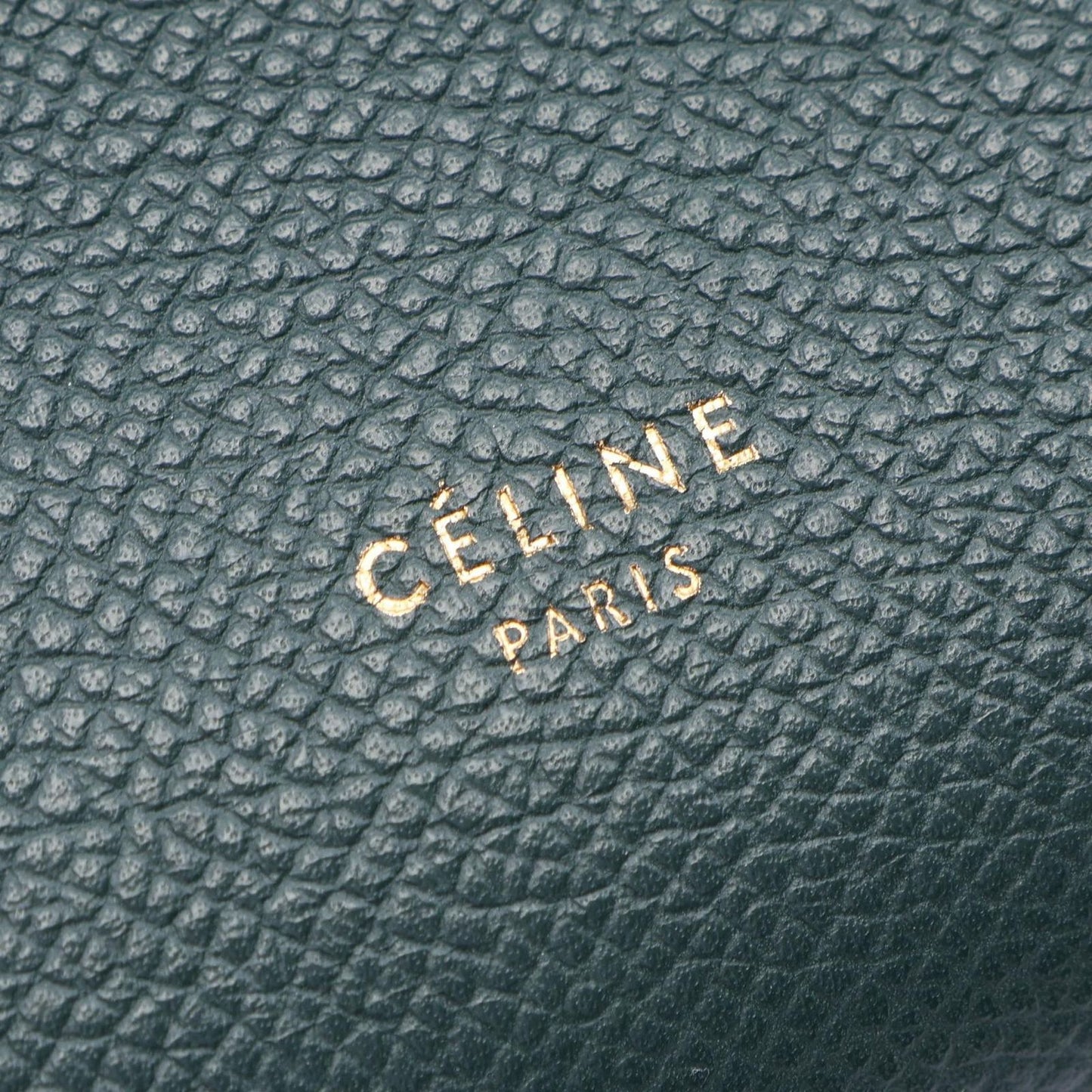 Celine Belt Bag Mini 2-Way Dark Green Leather — view 4