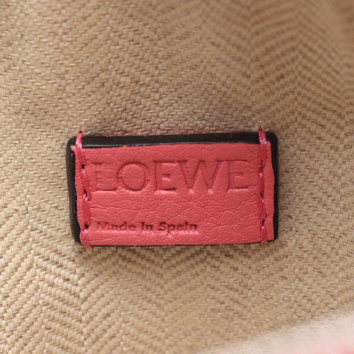 Loewe Handbag Puzzle Bag Mini 2-Way Pink Leather — view 4