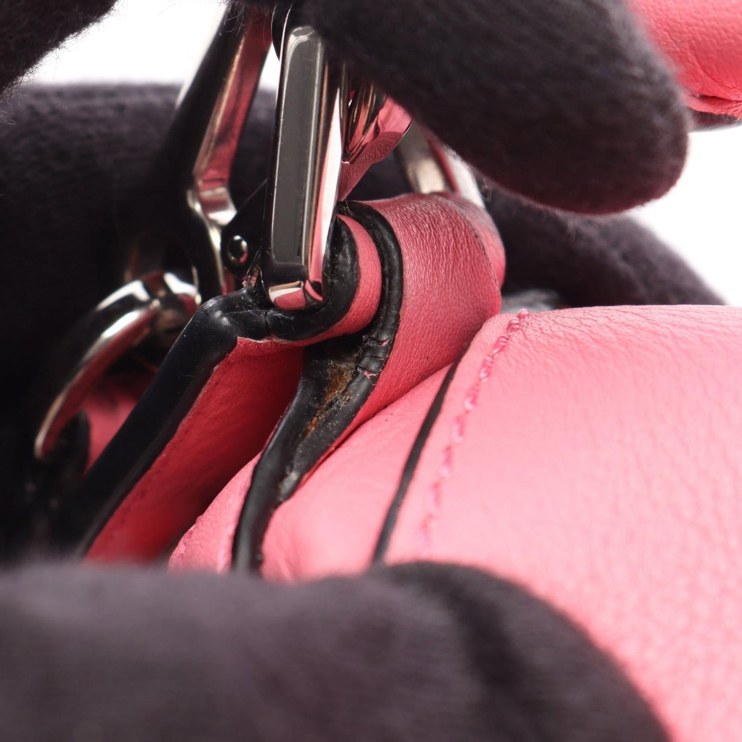Loewe Handbag Puzzle Bag Mini 2-Way Pink Leather — view 5