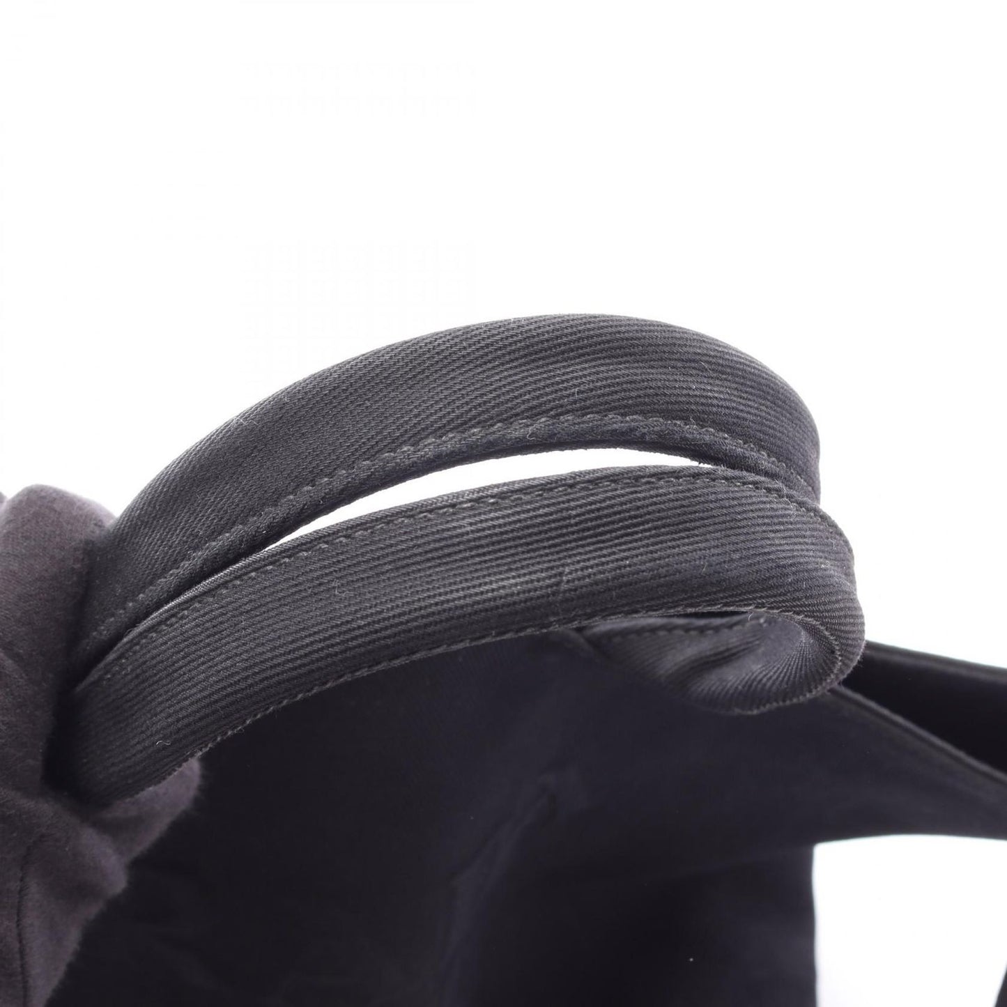 Prada Tote Bag Canapa Drill Black Canvas 2-Way Medium — view 6