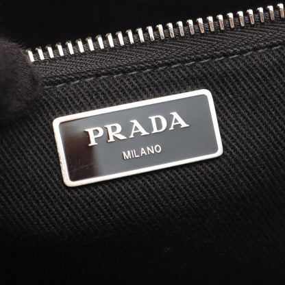 Prada Tote Bag Canapa Drill Black Canvas 2-Way Medium — view 4