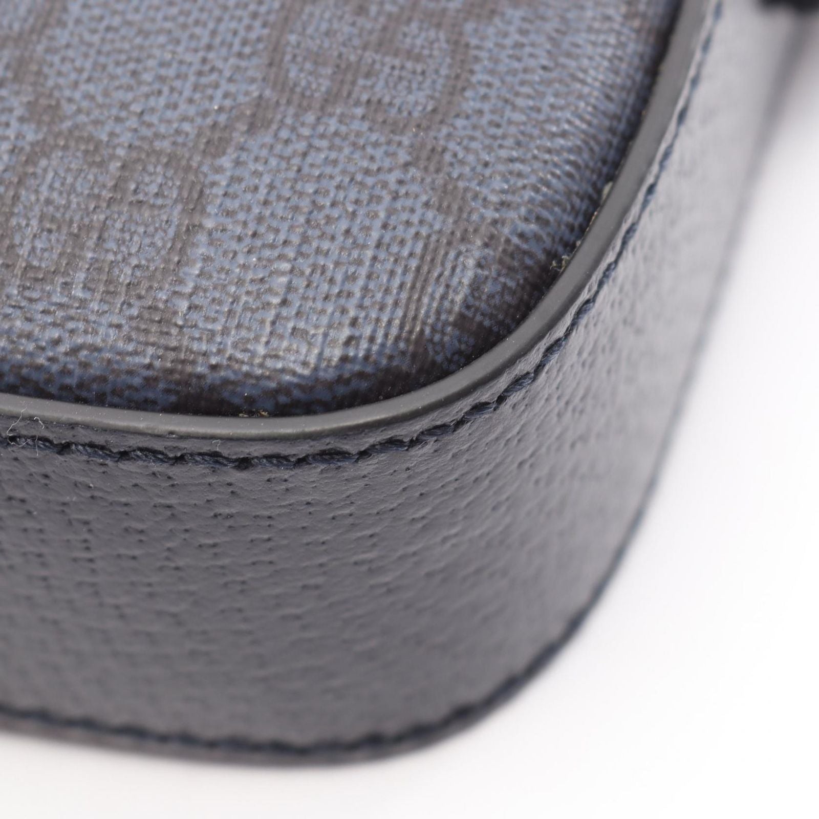 Gucci Shoulder Bag GG Supreme Navy Black Leather Ophidia Small Cross — view 6