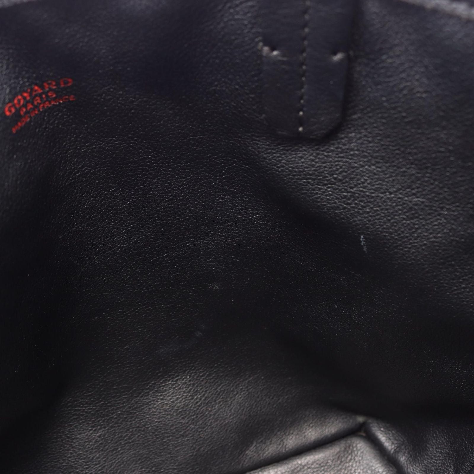 Goyard Tote Anjou Mini Pouch Reversible Black Brown White Leather — view 6