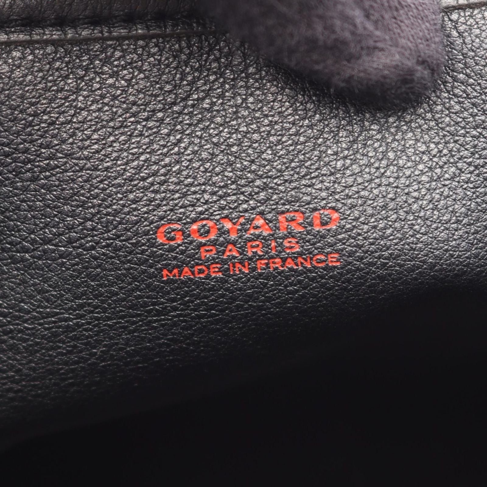 Goyard Tote Anjou Mini Pouch Reversible Black Brown White Leather — view 4