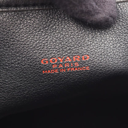 Goyard Tote Anjou Mini Pouch Reversible Black Brown White Leather — view 4