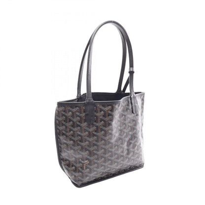 Goyard Tote Anjou Mini Pouch Reversible Black Brown White Leather — view 2