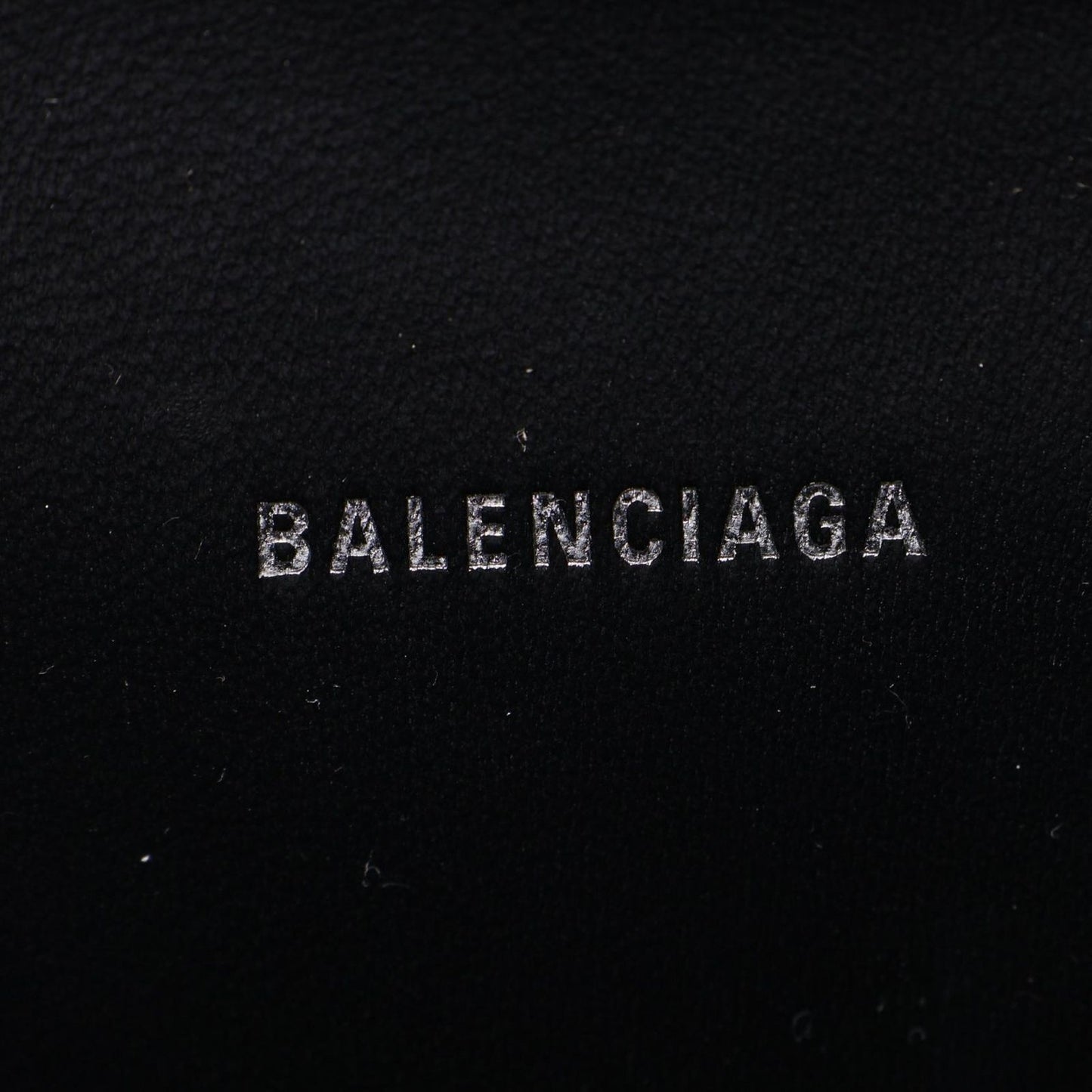Balenciaga Handbag Hourglass XS Croco Embossed 2-Way Silver Leather — view 4
