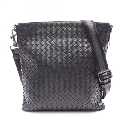 Bottega Veneta Shoulder Bag Intrecciato Black Leather