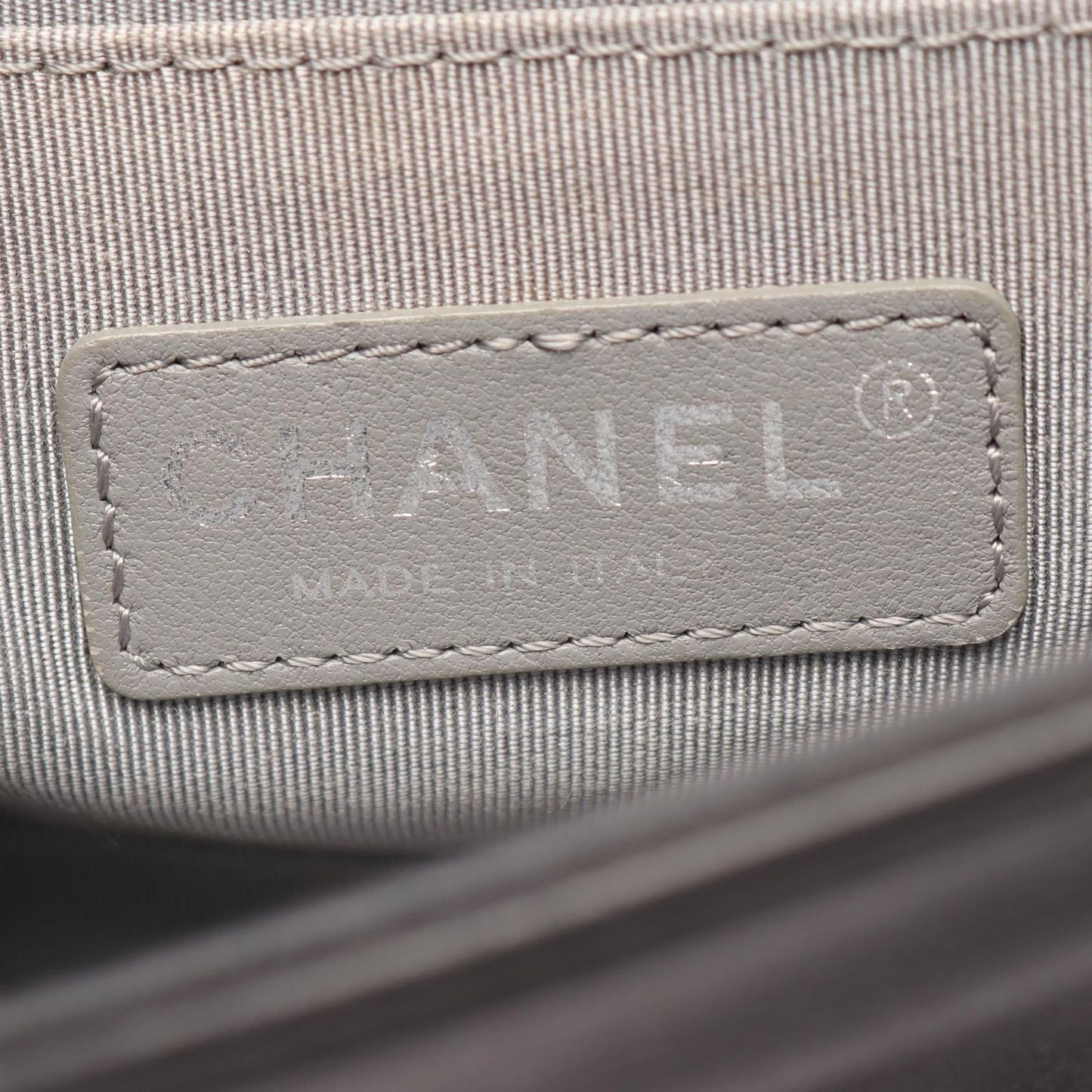 Chanel Shoulder Bag Boy Small Black Leather Chain — view 4