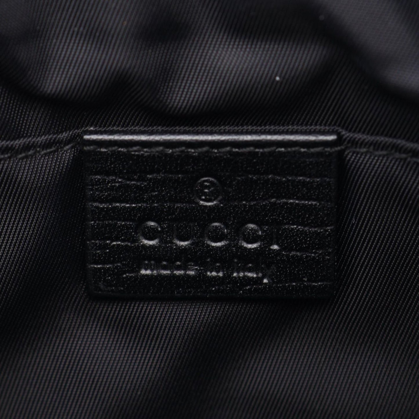 Gucci Waist Bag GG Supreme Black Gray Leather — view 4