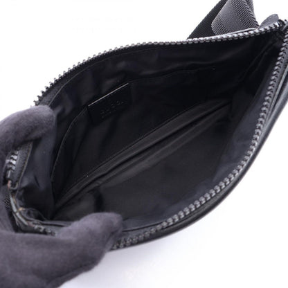 Gucci Waist Bag GG Supreme Black Gray Leather — view 3