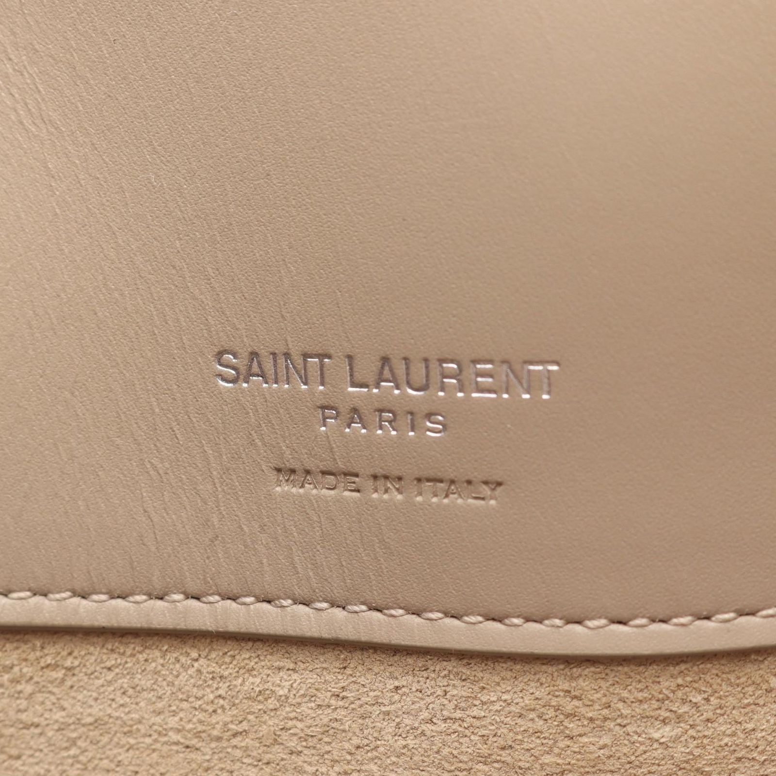 Saint Laurent Paris Handbag le 37 Small 2-Way Light Beige Leather — view 4