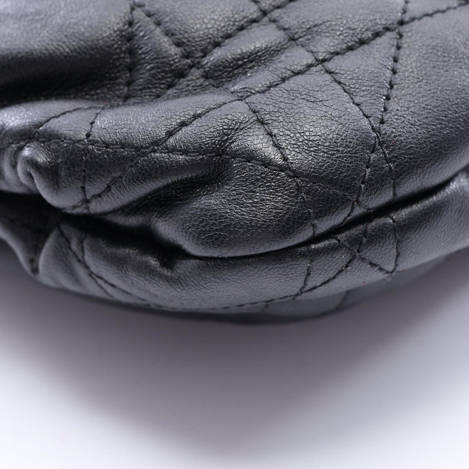 Dior Shoulder Bag Ami Cannage Black Leather Ami Medium — view 5