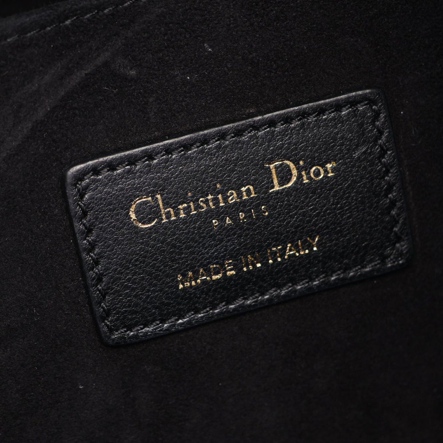 Dior Shoulder Bag Ami Cannage Black Leather Ami Medium — view 4