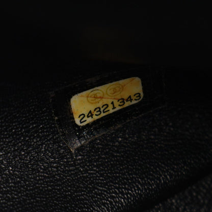 Chanel Shoulder Bag V-stitch Chevron 2-Way Black Lambskin Top Handle Chain — view 5