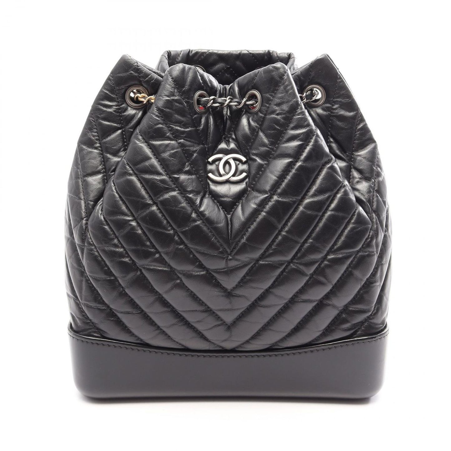 Chanel Backpack Gabrielle Black Leather