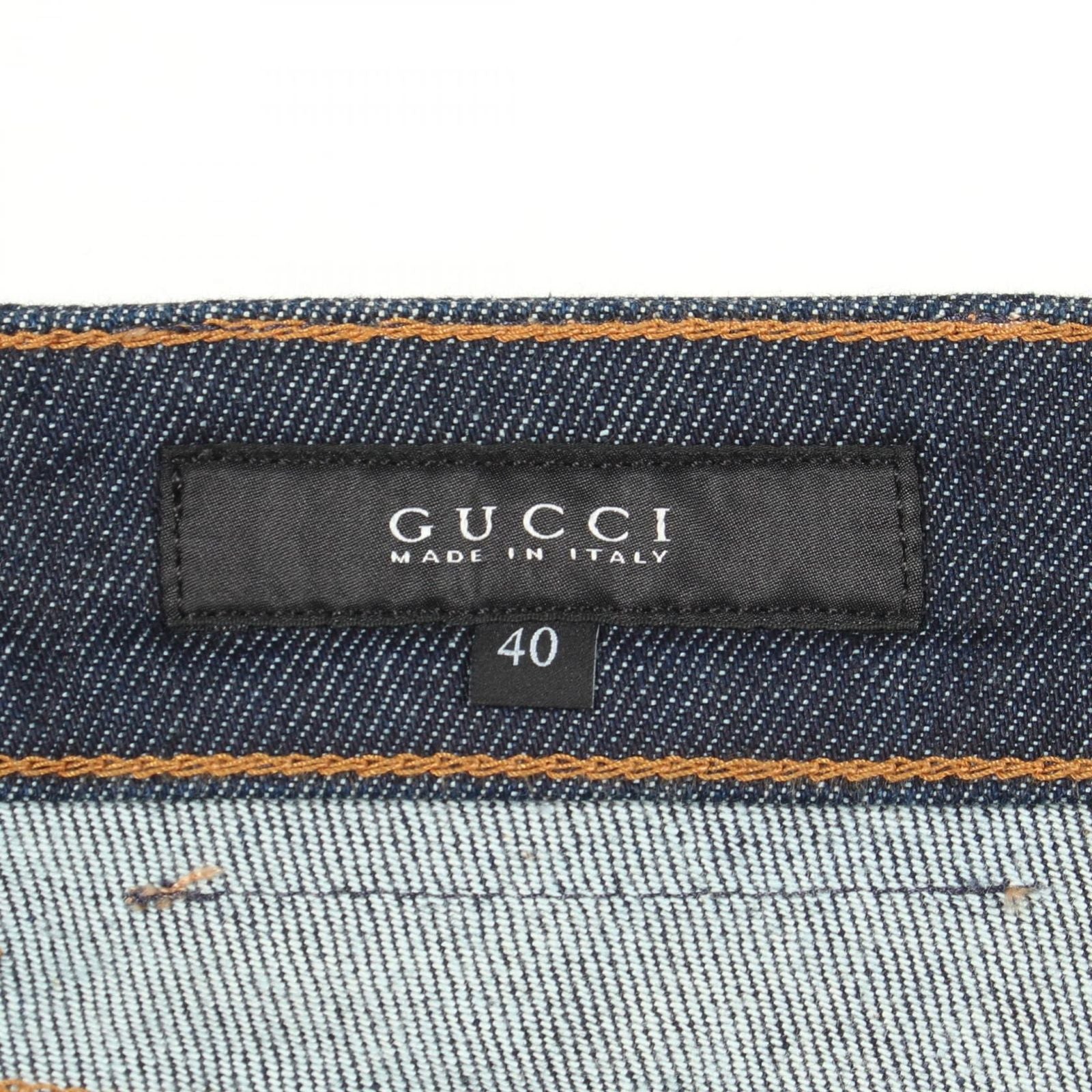 Gucci Denim Pants Skinny Cotton — view 3