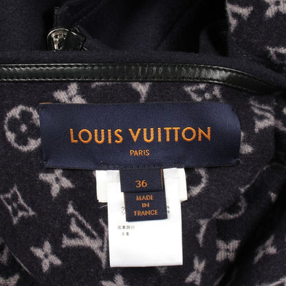 Louis Vuitton Poncho Monogram All Over Print Reversible Coat Wool — view 4