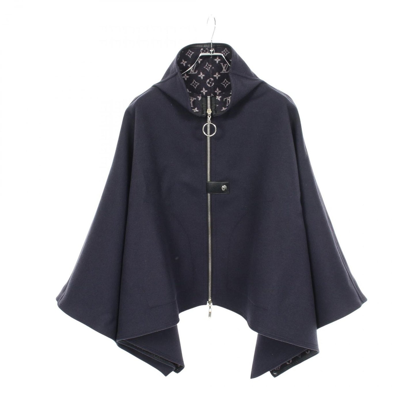 Louis Vuitton Poncho Monogram All Over Print Reversible Coat Wool — view 3