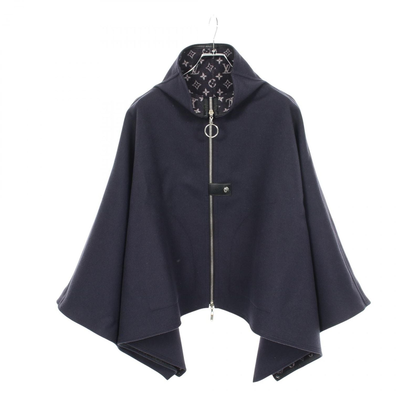 Louis Vuitton Poncho Monogram All Over Print Reversible Coat Wool — view 3
