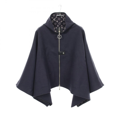 Louis Vuitton Poncho Monogram All Over Print Reversible Coat Wool — view 3