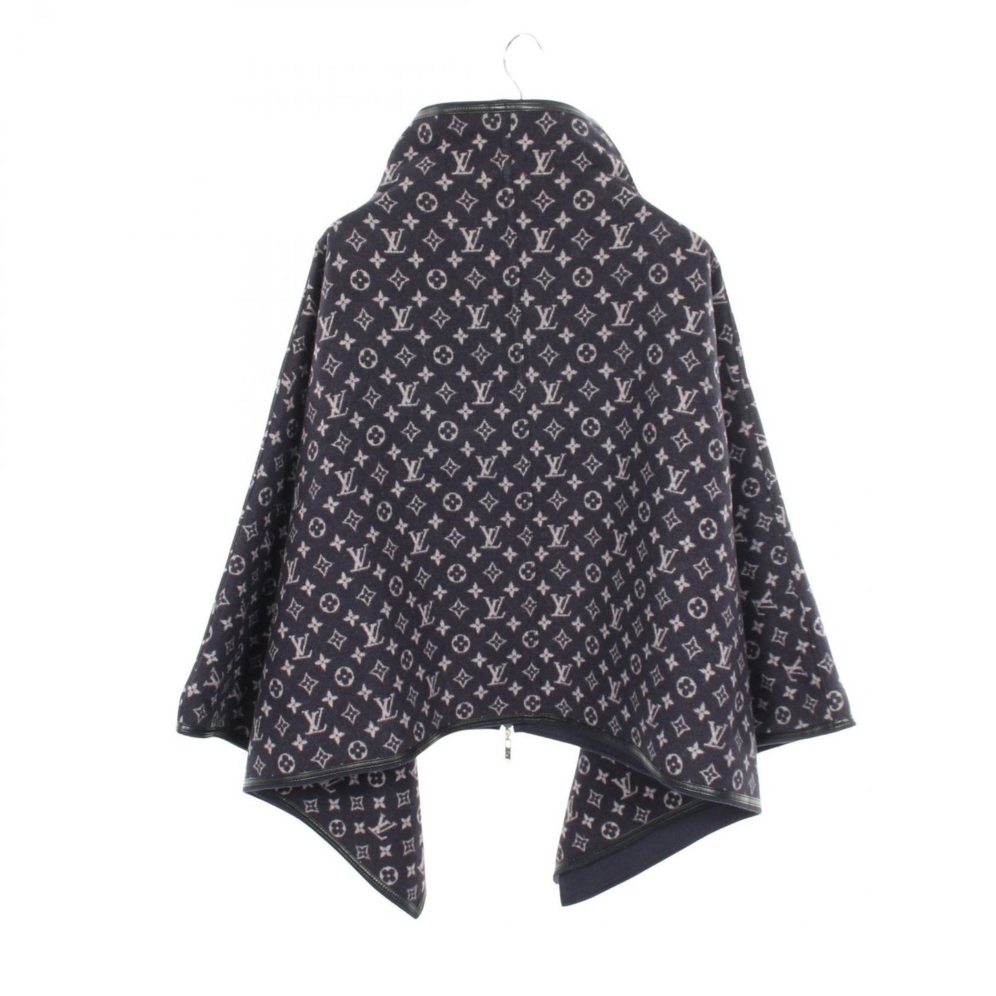 Louis Vuitton Poncho Monogram All Over Print Reversible Coat Wool — view 2