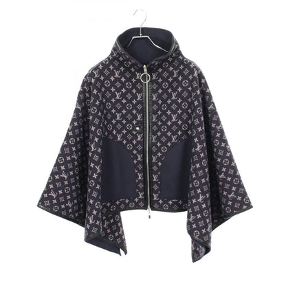 Louis Vuitton Poncho Monogram All Over Print Reversible Coat Wool