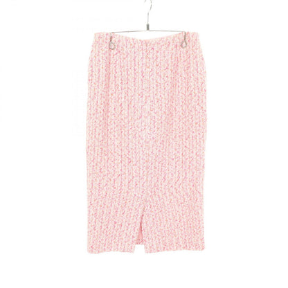 Chanel Skirt CC Logo Button Tweed Cotton — view 2