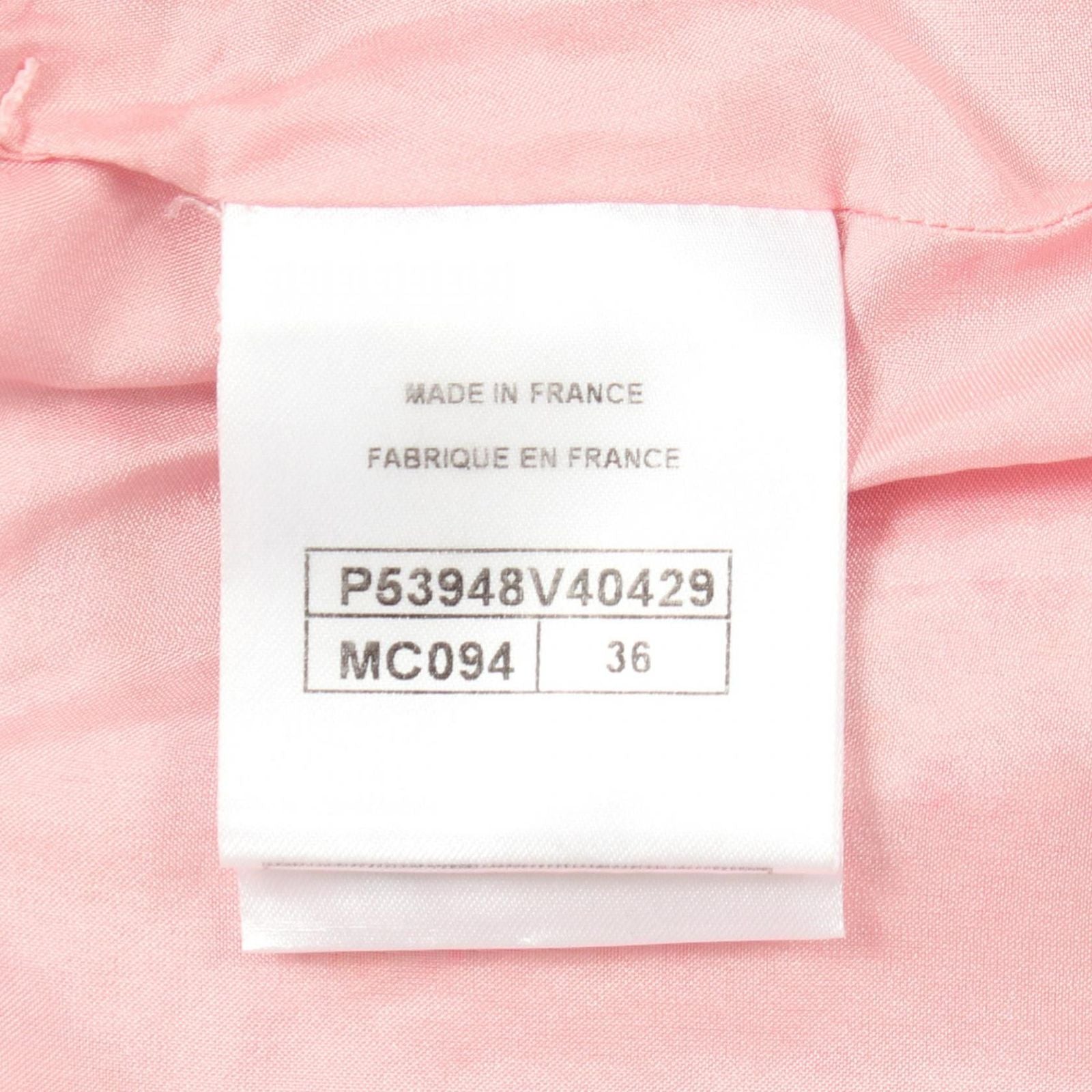 Chanel Skirt CC Logo Button Tweed Cotton — view 5