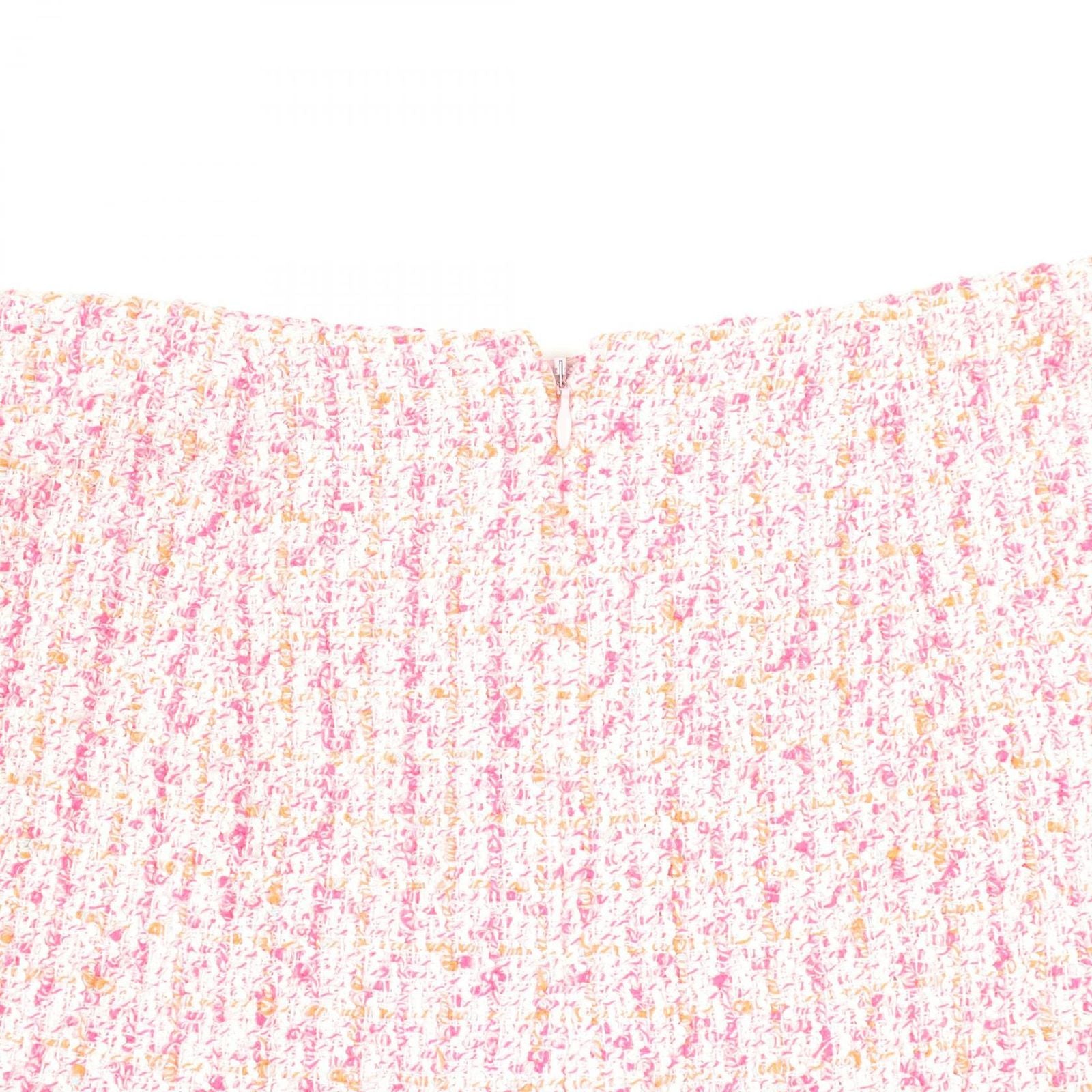 Chanel Skirt CC Logo Button Tweed Cotton — view 6
