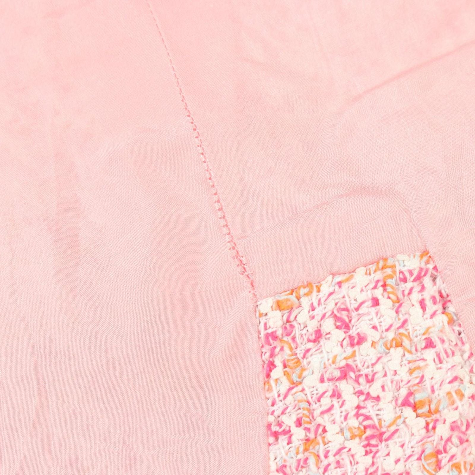 Chanel Skirt CC Logo Button Tweed Cotton — view 8