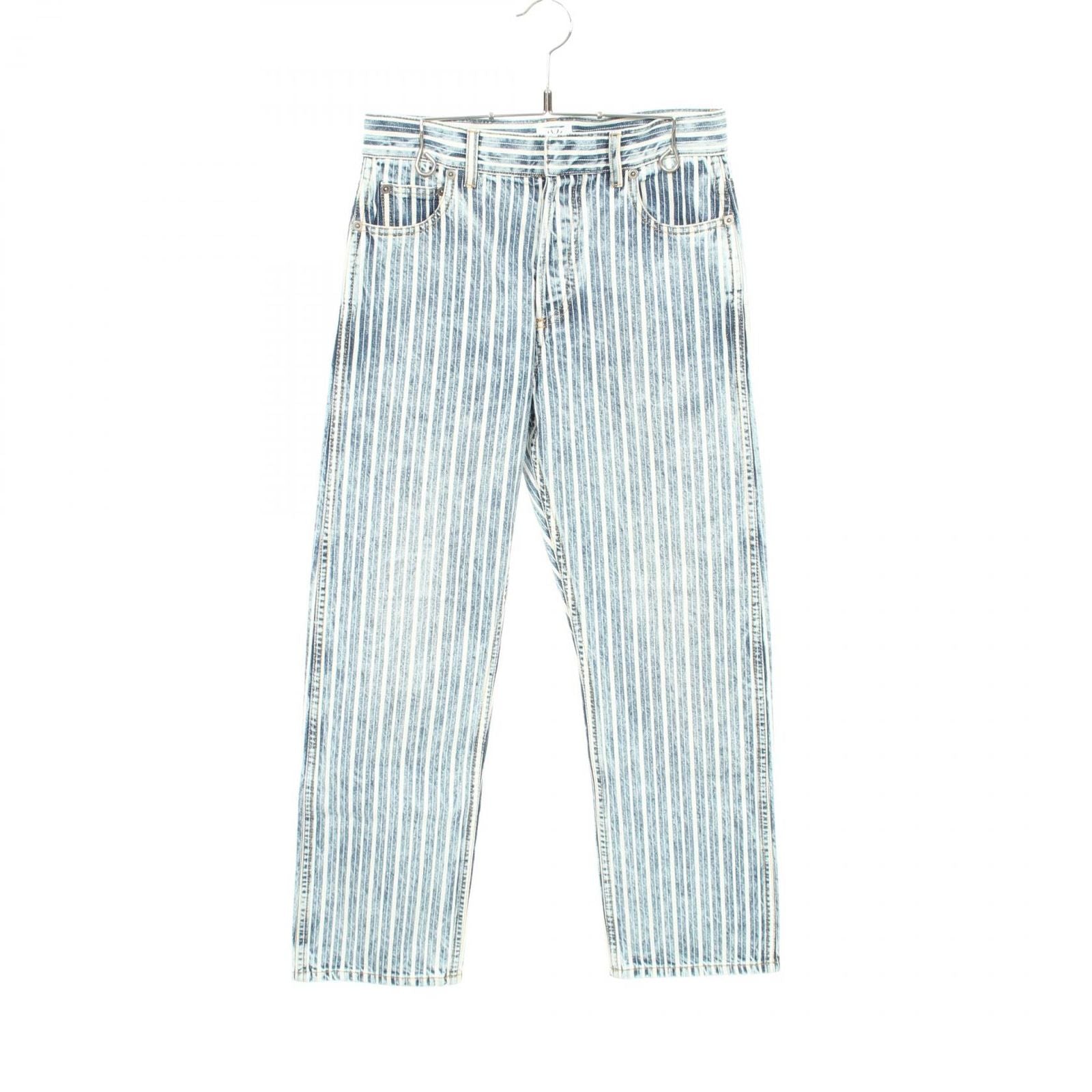 Dior Denim Pants Striped Cotton