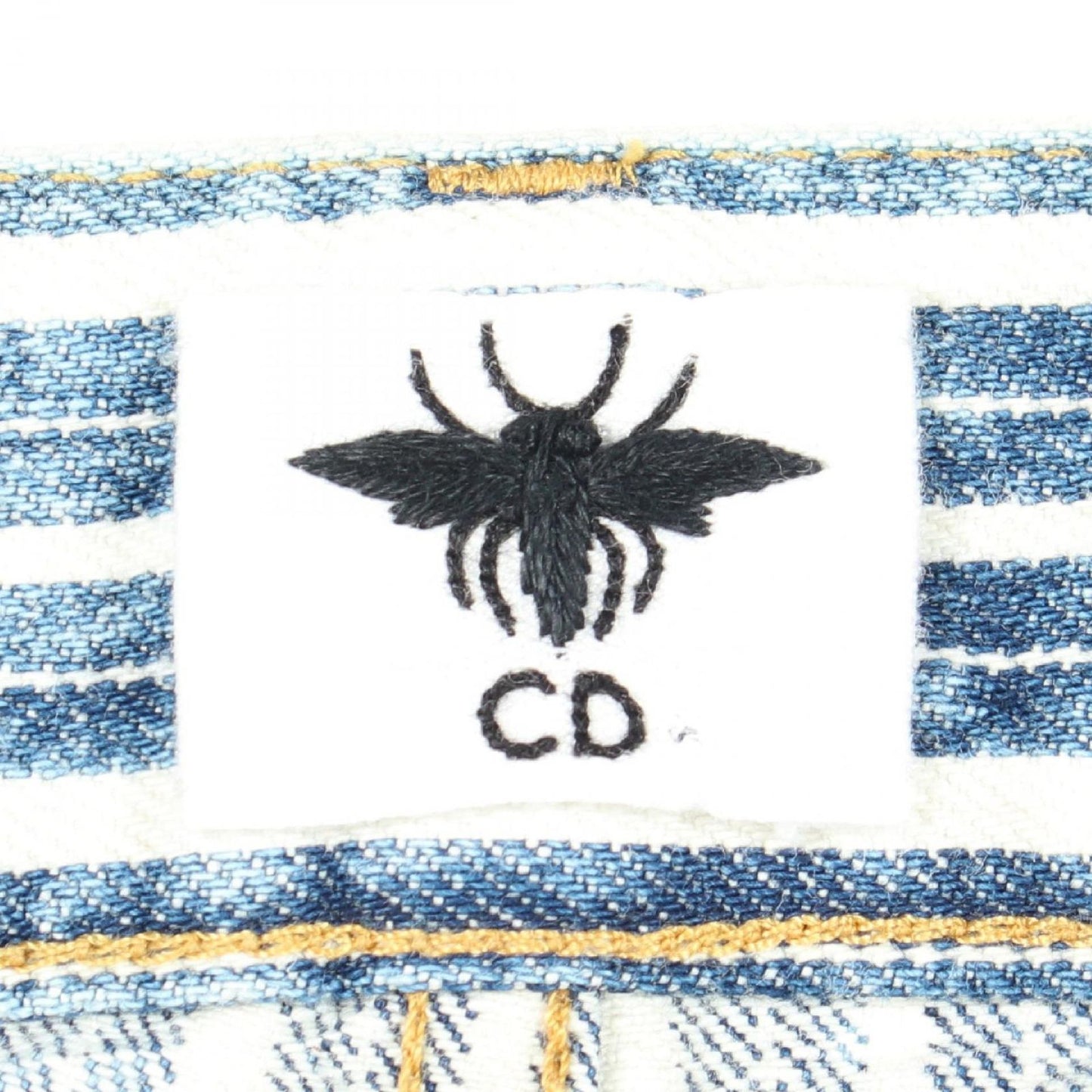 Dior Denim Pants Striped Cotton — view 3