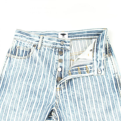 Dior Denim Pants Striped Cotton — view 5