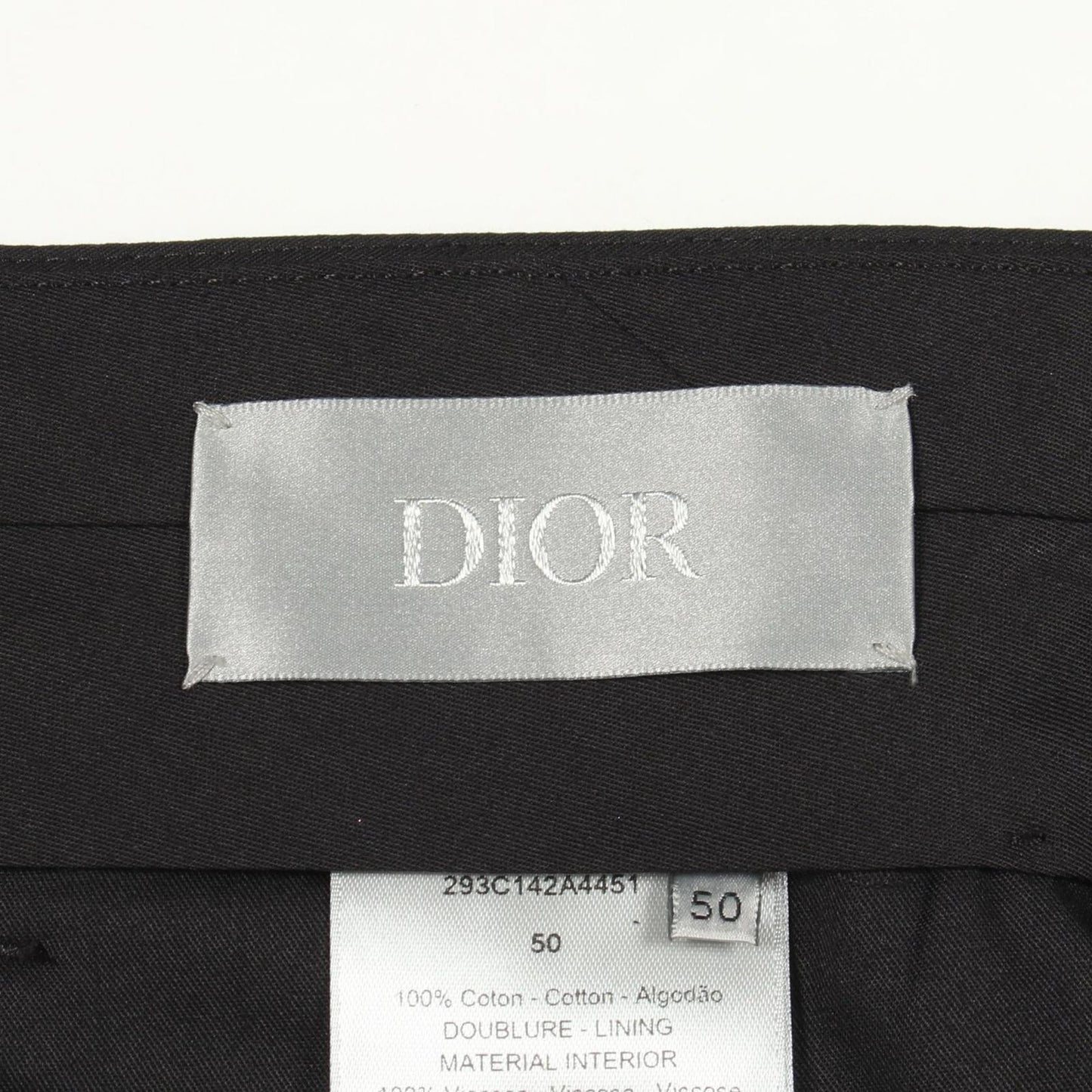 Dior Pants Floral Hem Pattern Cotton — view 3