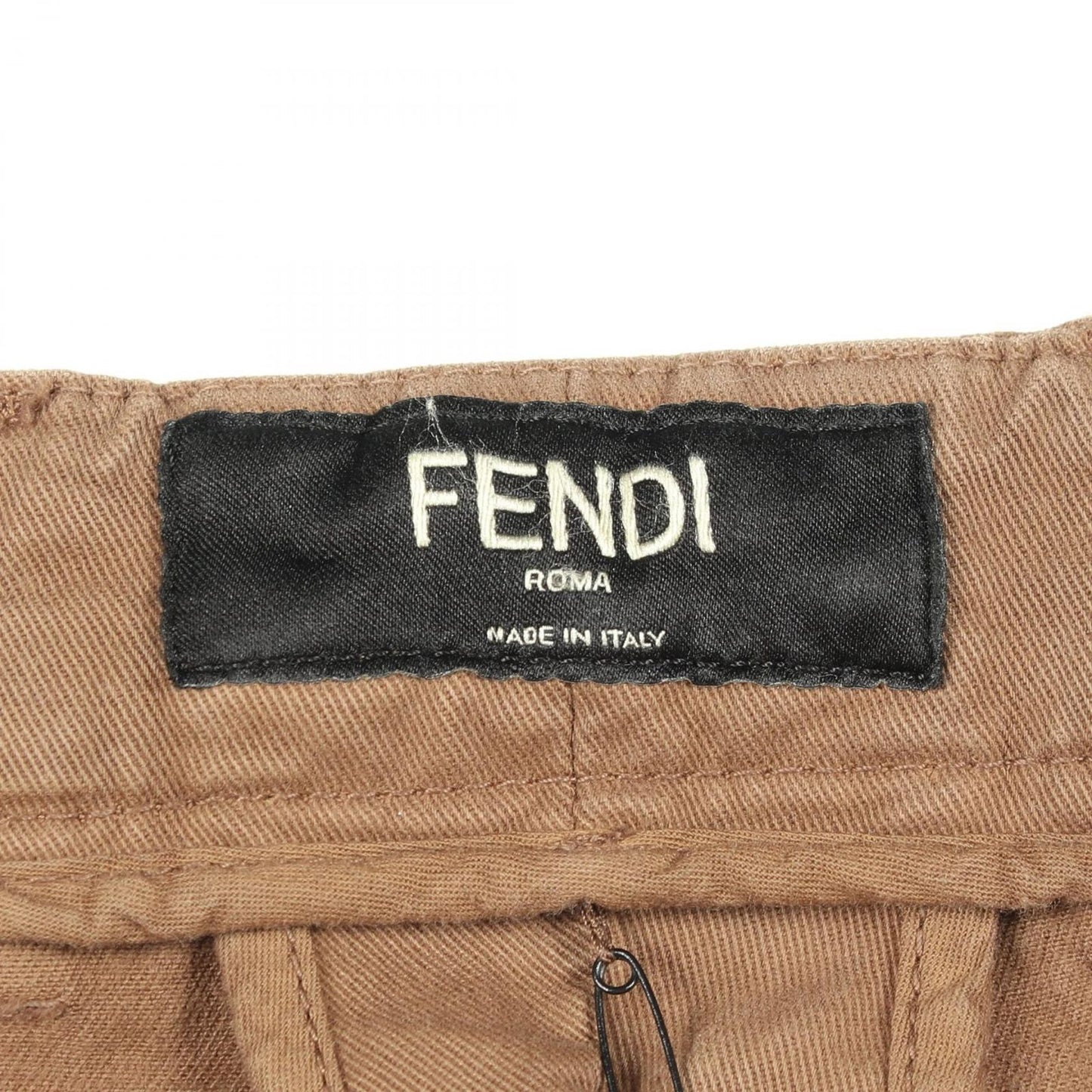 Fendi Pants Logo Embroidery Cotton — view 3