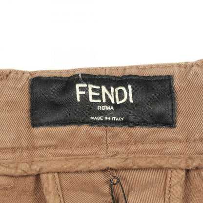 Fendi Pants Logo Embroidery Cotton — view 3