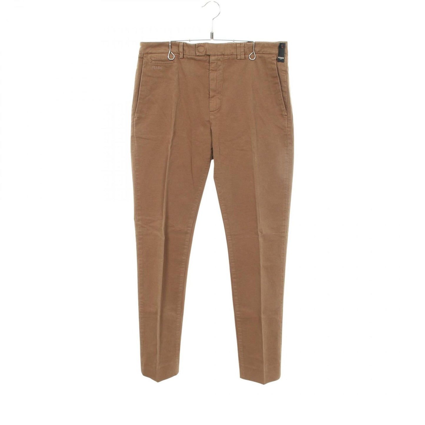 Fendi Pants Logo Embroidery Cotton
