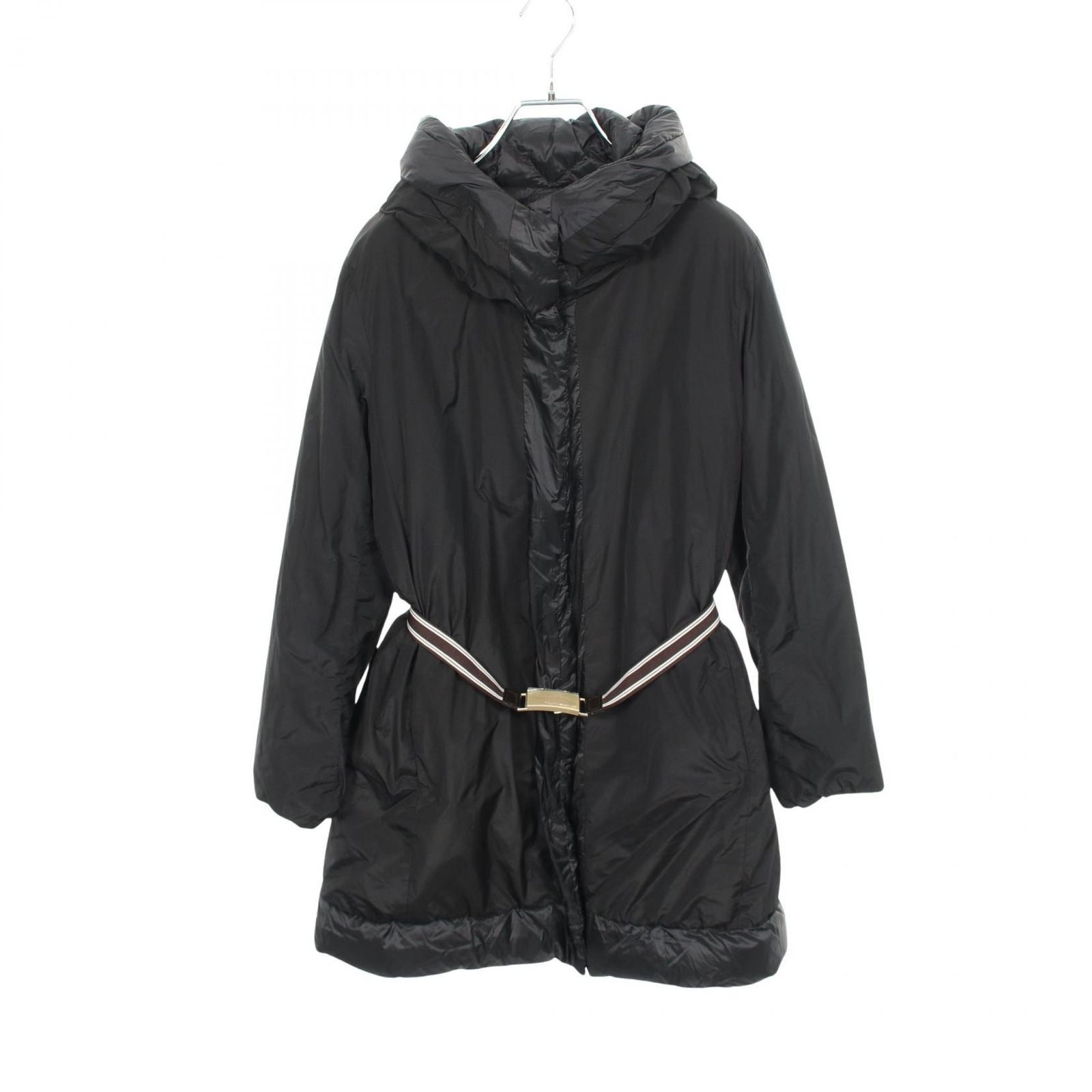 Max Mara Down Jacket Reversible Hooded Nylon Coat