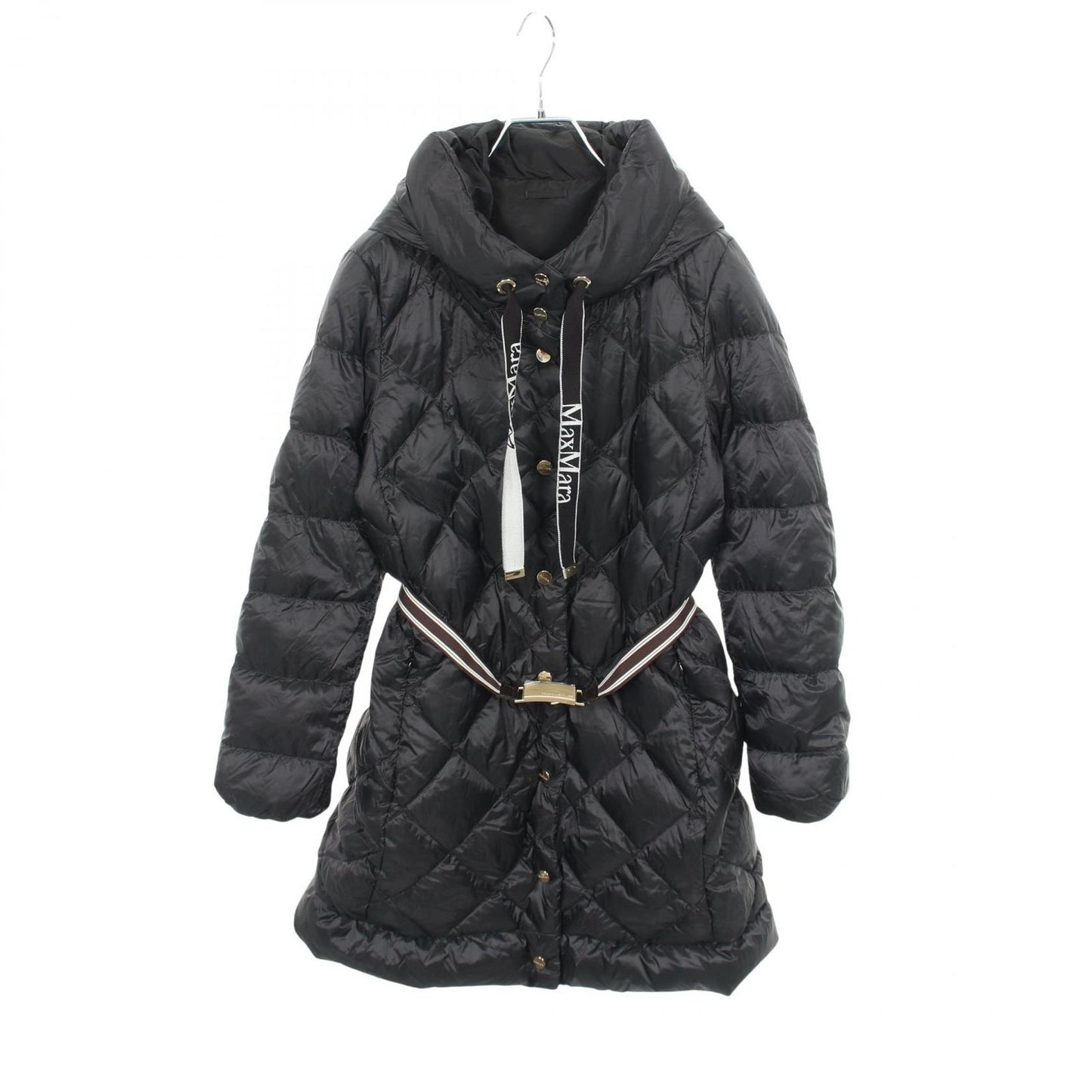Max Mara Down Jacket Reversible Hooded Nylon Coat — view 3