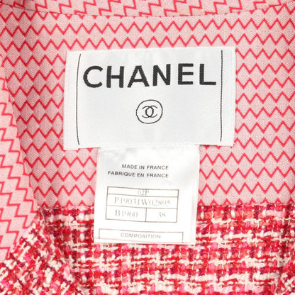 Chanel Coco Buttons Tweed Short Sleeve Wool Jacket — view 3