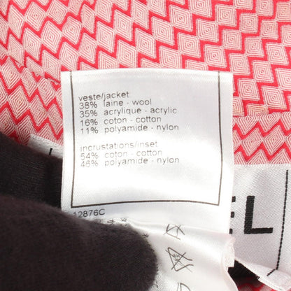 Chanel Coco Buttons Tweed Short Sleeve Wool Jacket — view 5