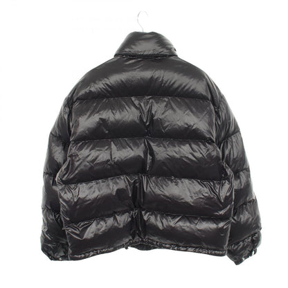 Prada Down Jacket Logo Print Hooded Black Nylon — view 2