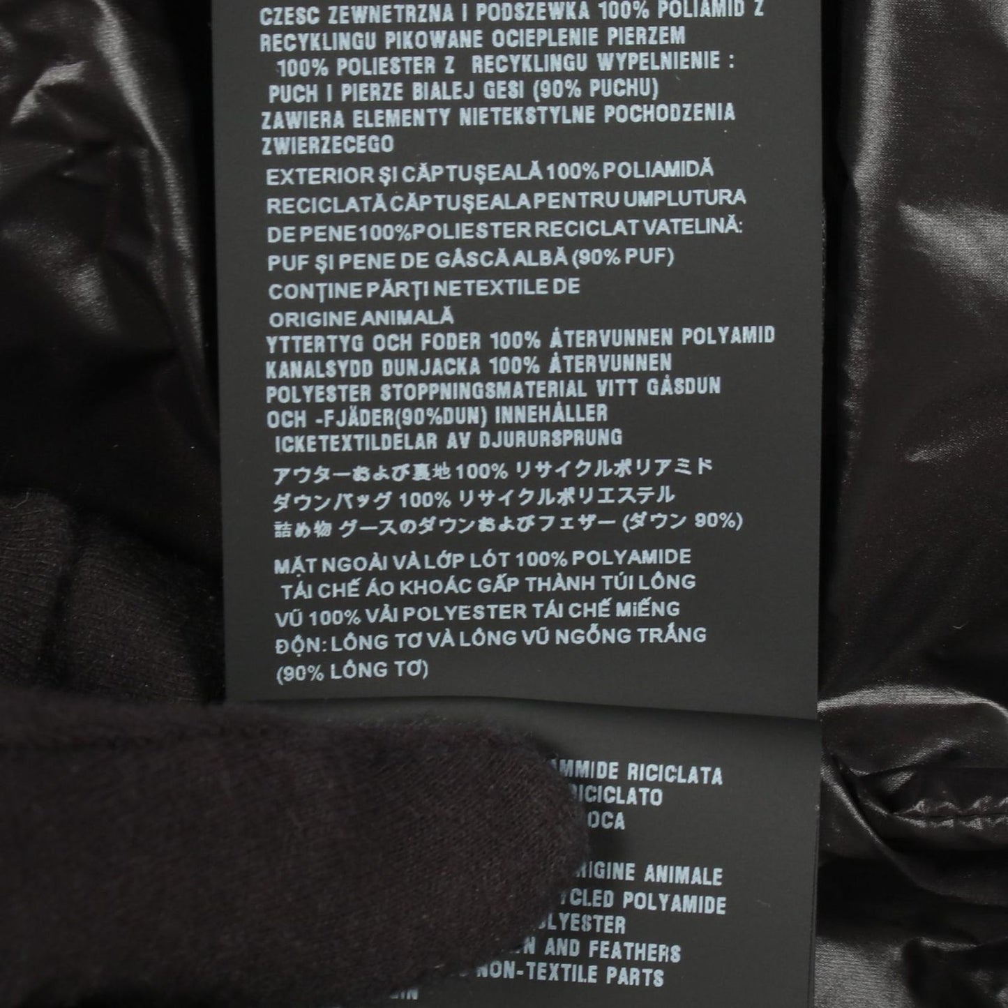 Prada Down Jacket Logo Print Hooded Black Nylon — view 5