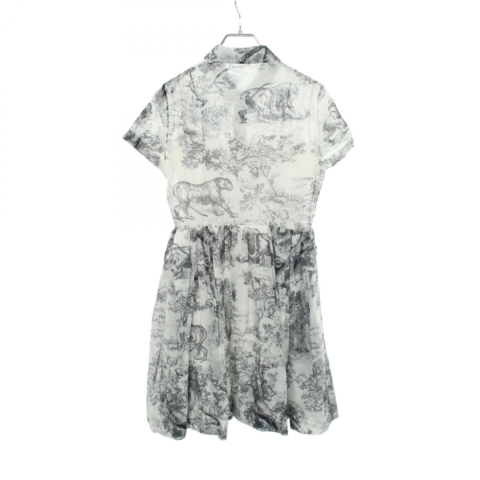 Dior Dress Toile de Jouy Short Sleeve Cotton — view 2
