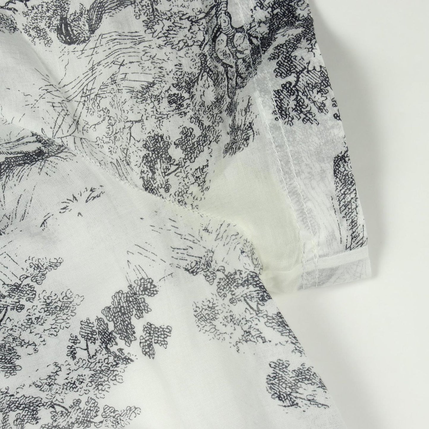 Dior Dress Toile de Jouy Short Sleeve Cotton — view 5