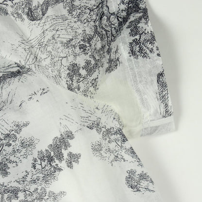 Dior Dress Toile de Jouy Short Sleeve Cotton — view 5