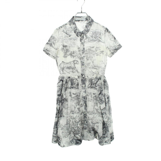 Dior Dress Toile de Jouy Short Sleeve Cotton