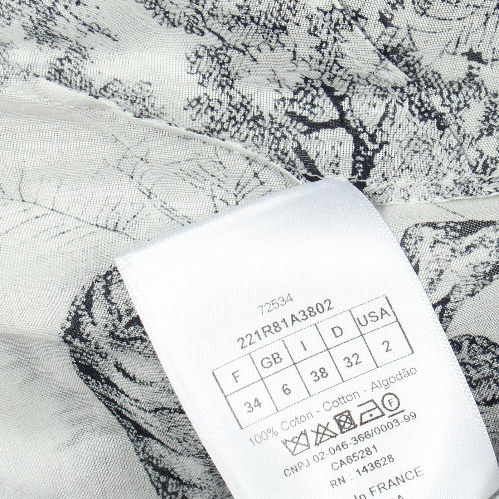 Dior Dress Toile de Jouy Short Sleeve Cotton — view 7