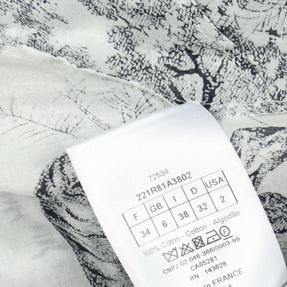 Dior Dress Toile de Jouy Short Sleeve Cotton — view 7